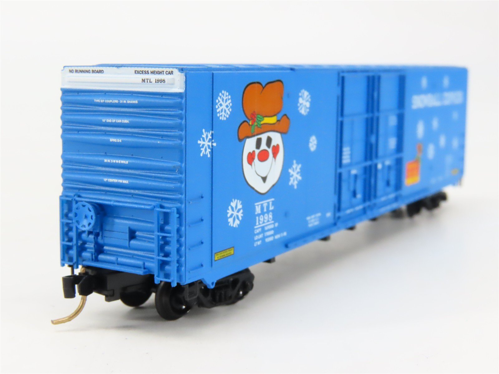 N Scale Micro-Trains MTL 102060 Snowball Express Holiday 60' Box Car #1998