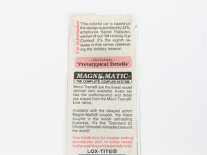N Scale Micro-Trains MTL 102060 Snowball Express Holiday 60' Box Car #1998
