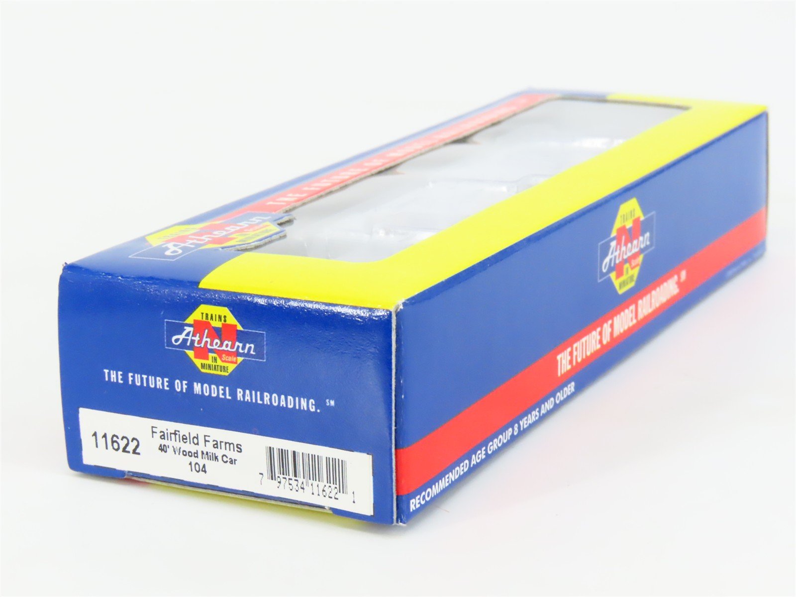 N Scale Athearn 11622 FFDX Fairfield Farms 40' Wood Milk Car #104