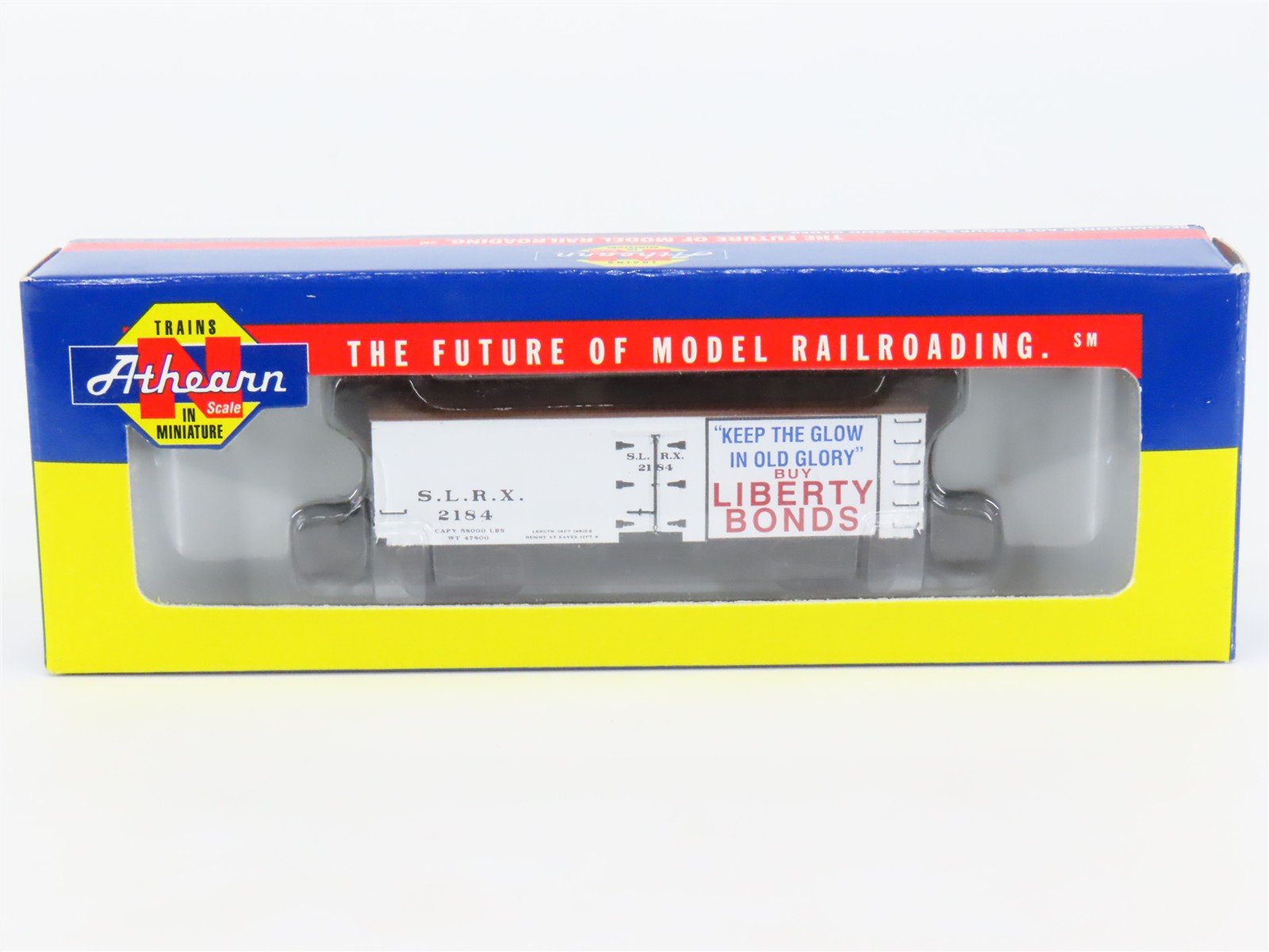 N Scale Athearn 11552 SLRX St Louis Buy Liberty Bonds 36' Wood Reefer #2184