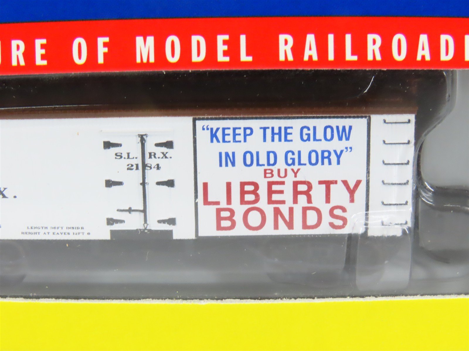 N Scale Athearn 11552 SLRX St Louis Buy Liberty Bonds 36' Wood Reefer #2184