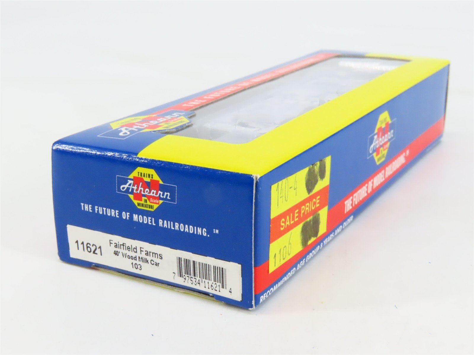 N Scale Athearn 11621 FFDX Fairfield Farms 40' Wood Milk Car #103