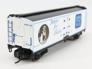 N Scale Athearn 11621 FFDX Fairfield Farms 40' Wood Milk Car #103