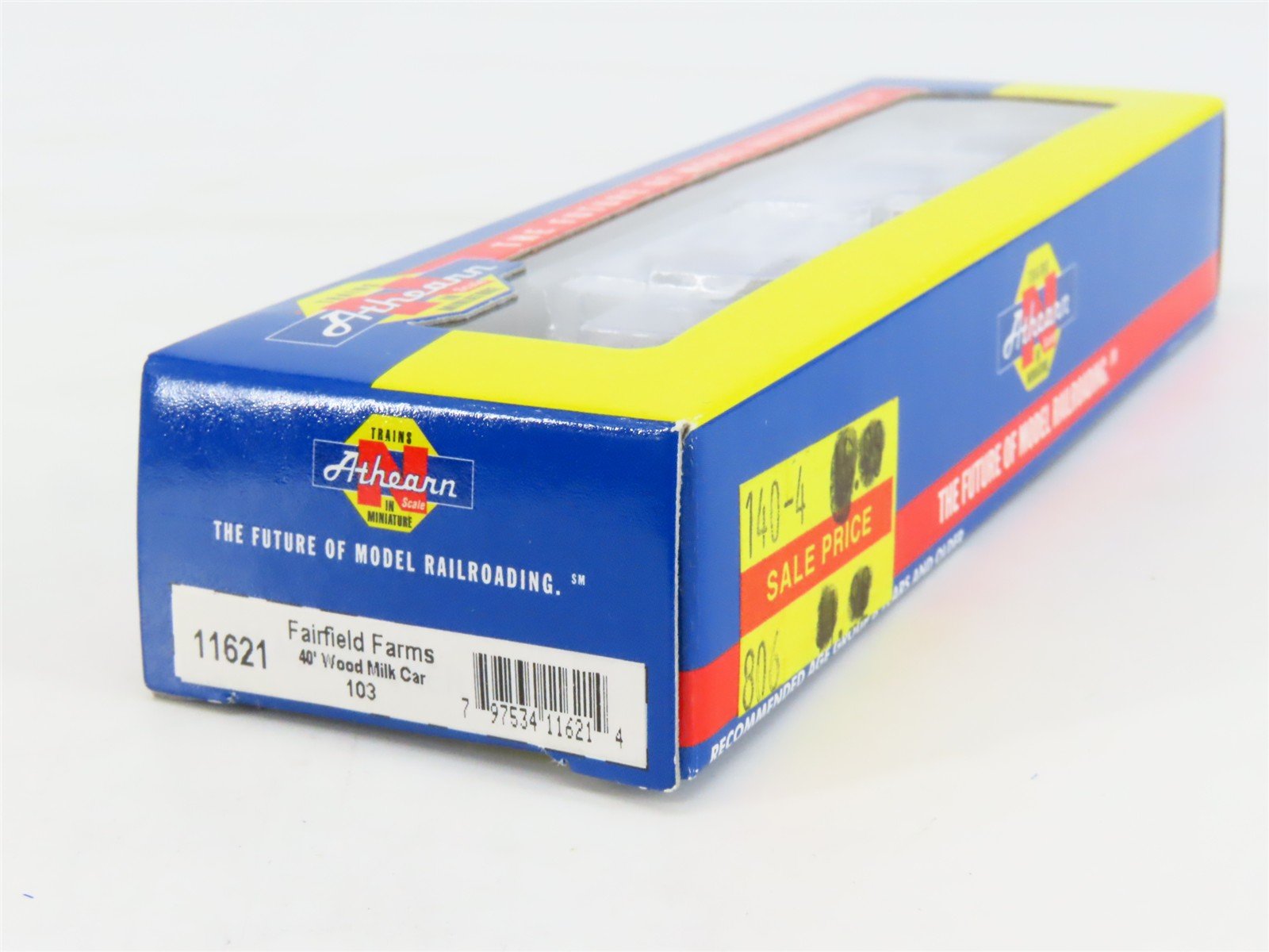 N Scale Athearn 11621 FFDX Fairfield Farms 40' Wood Milk Car #103