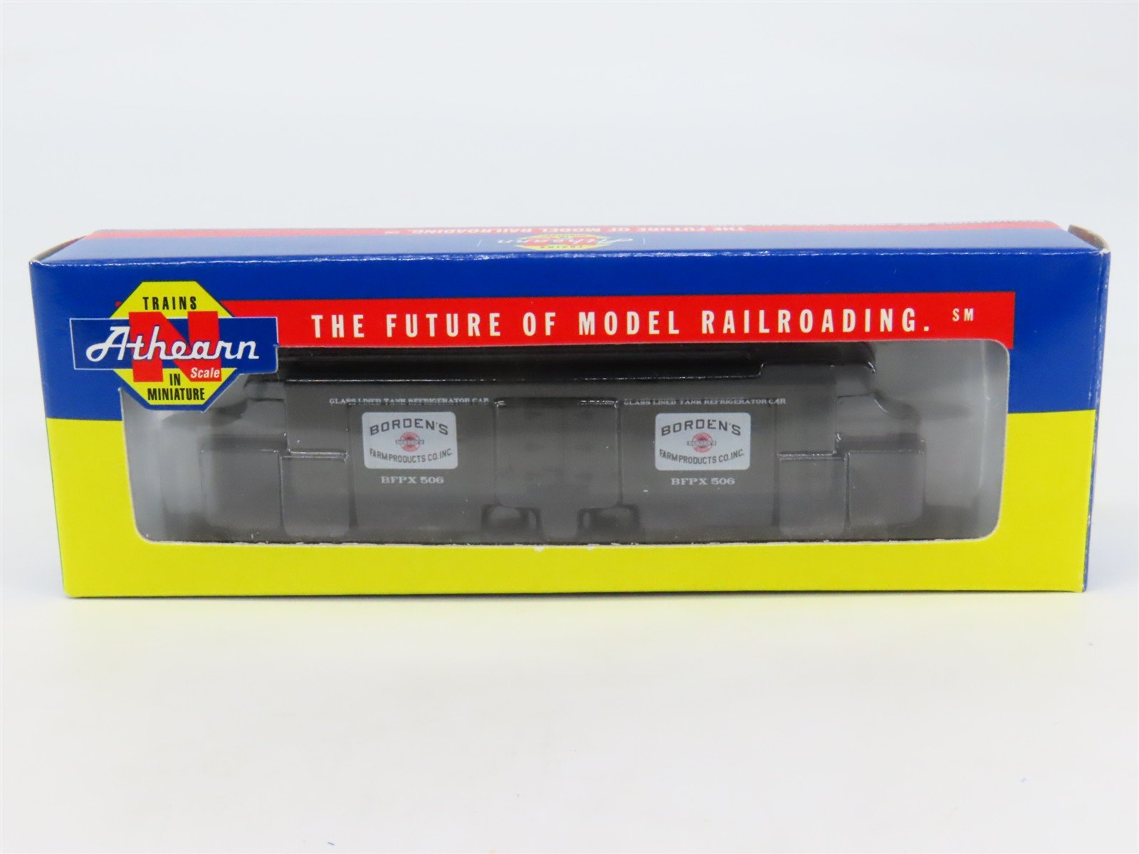 N Scale Athearn 11604 BFPX Borden's Dairy 40' Wood Milk Car #506