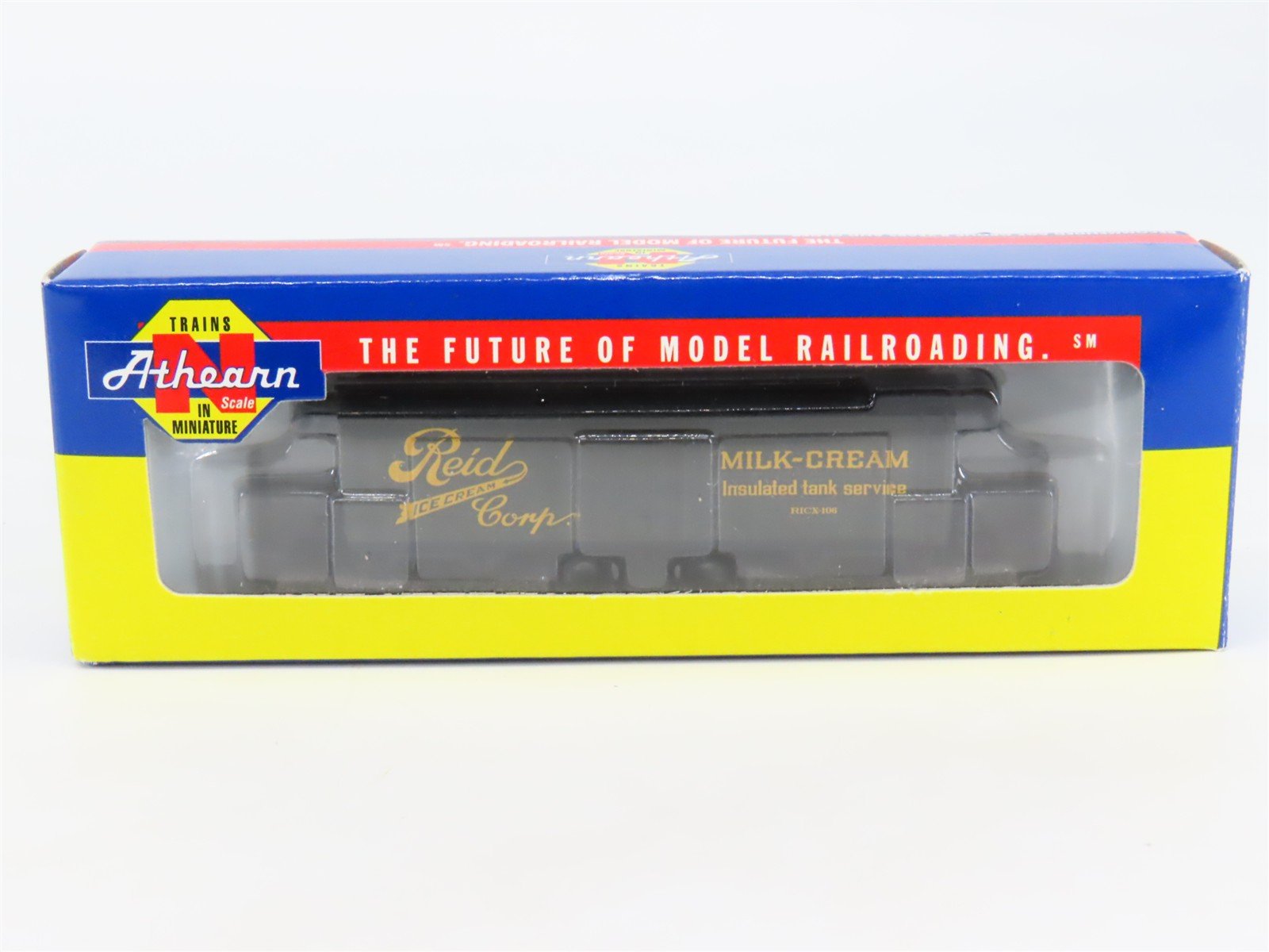 N Scale Athearn 11612 RICX Reid Ice Cream 40' Wood Milk Car #106