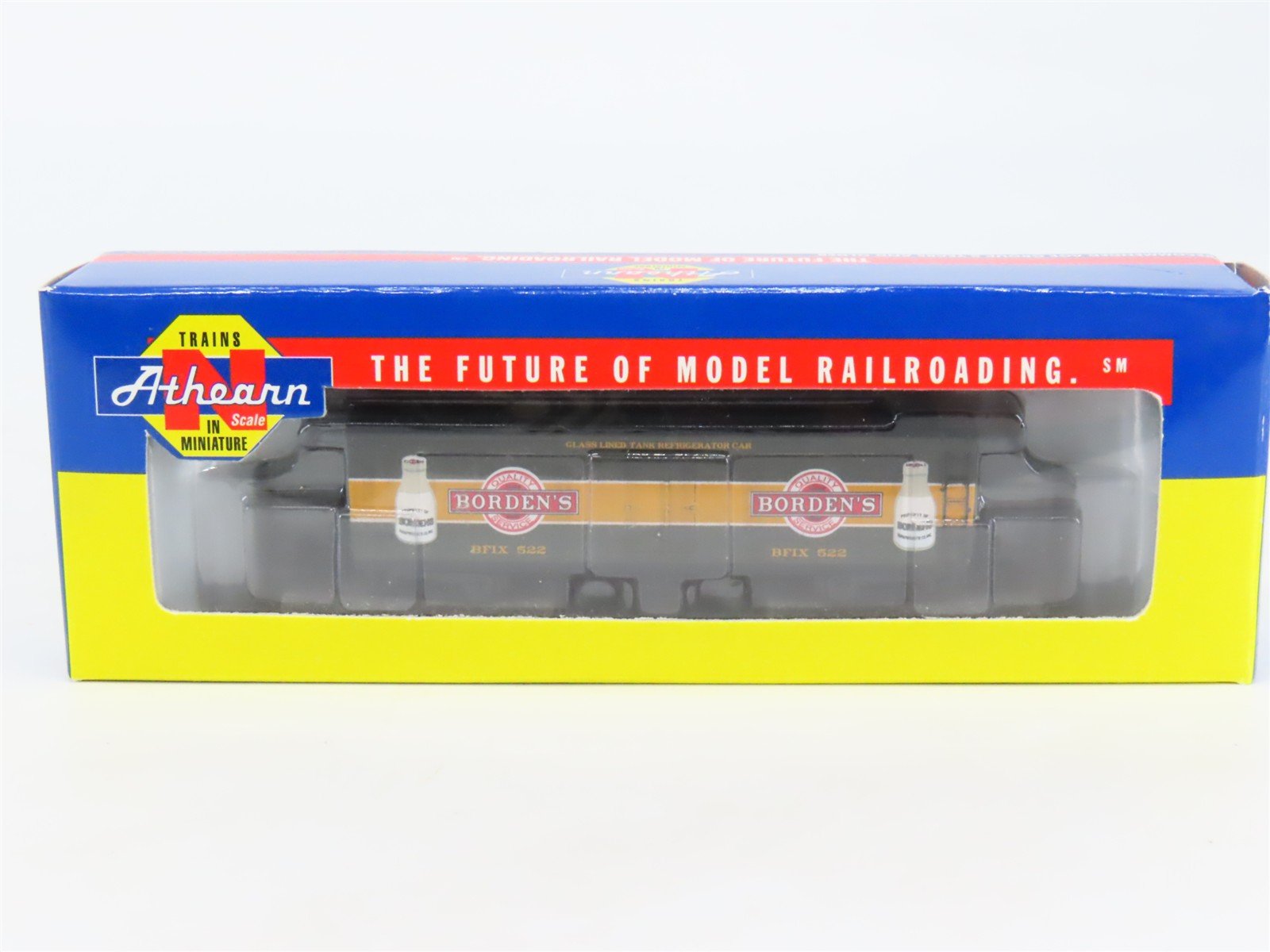 N Scale Athearn 11616 BFIX Borden's Dairy 40' Wood Milk Car #522