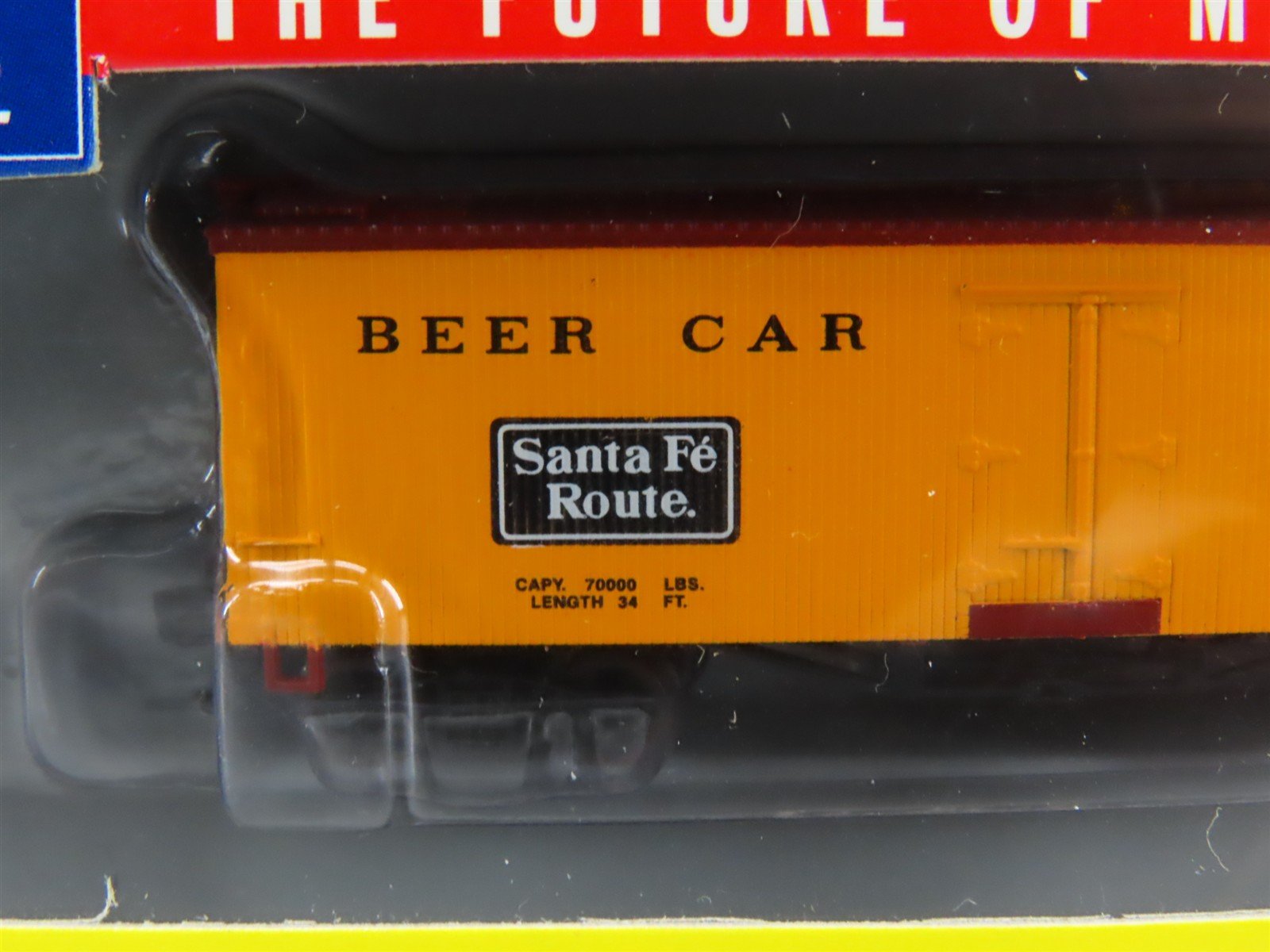 N Scale Athearn 10498 ATSF Santa Fe Route 36' Wood Reefer #2986