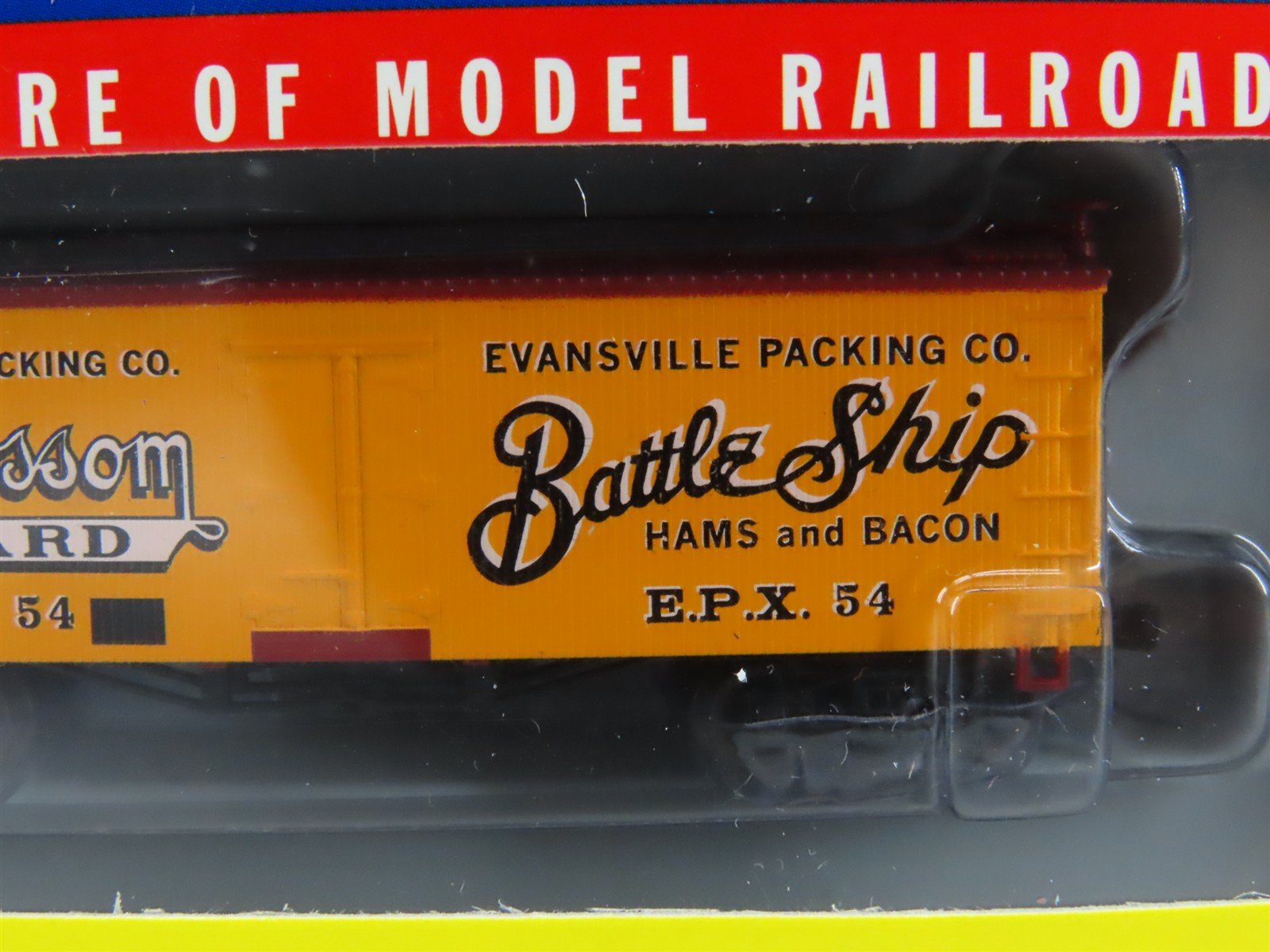 N Scale Athearn 10491 EPX Evansville Packing 36' Wood Reefer #54