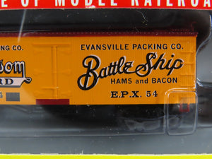 N Scale Athearn 10491 EPX Evansville Packing 36' Wood Reefer #54
