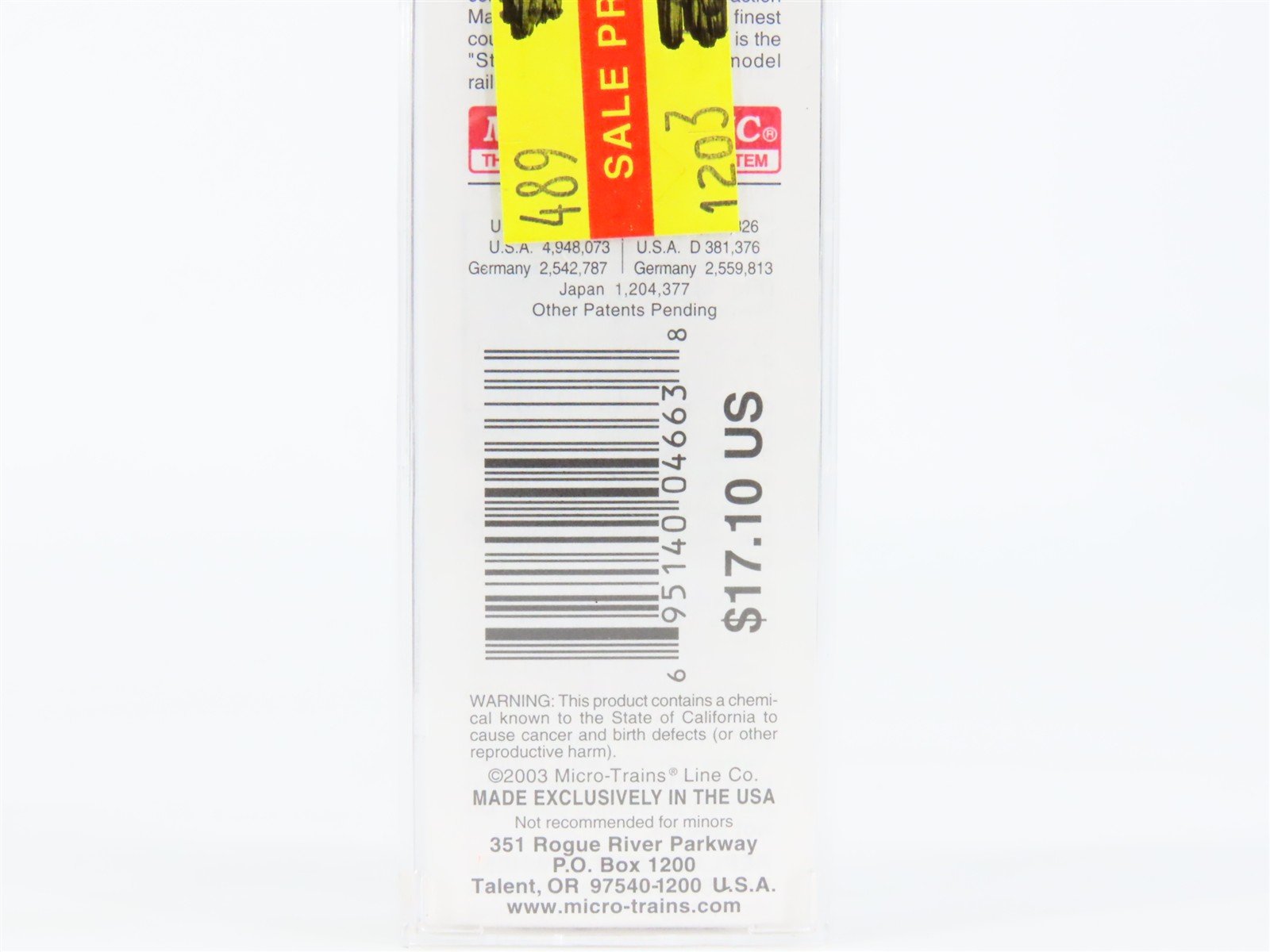 N Scale Micro-Trains MTL 20460 ATSF Santa Fe Grand Canyon 40' Box Car #141702