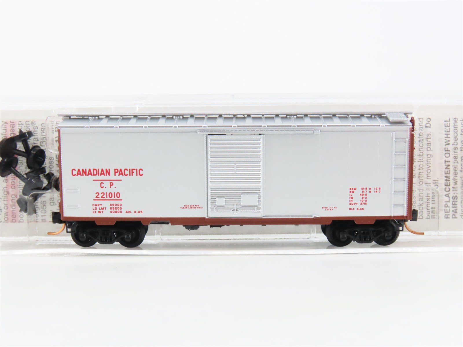 N Scale Micro-Trains MTL 20890 CP Canadian Pacific 40' Box Car #221010