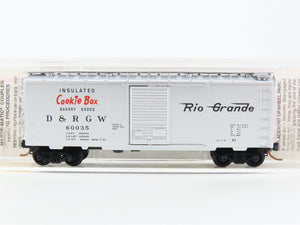 N Scale Micro-Trains MTL 20110 D&RGW Rio Grande Cookie Box 40' Box Car #60035