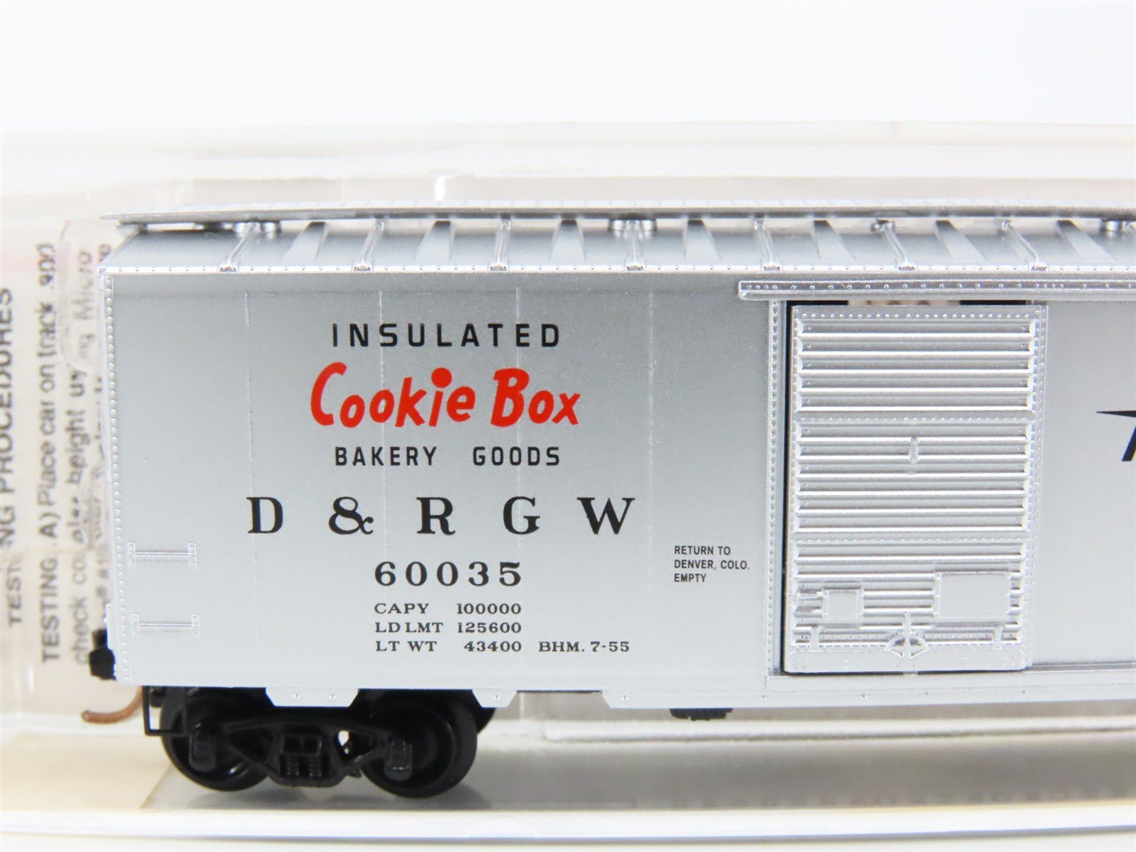N Scale Micro-Trains MTL 20110 D&RGW Rio Grande Cookie Box 40' Box Car #60035