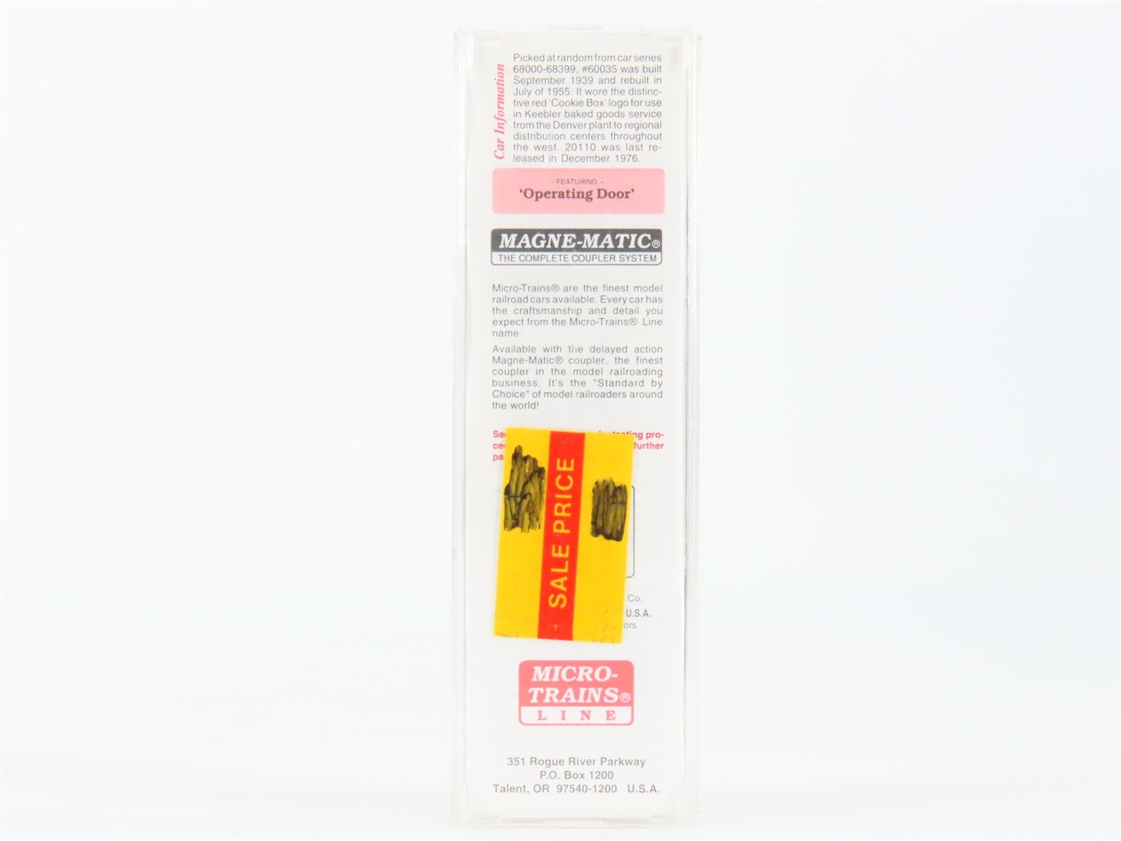 N Scale Micro-Trains MTL 20110 D&RGW Rio Grande Cookie Box 40' Box Car #60035