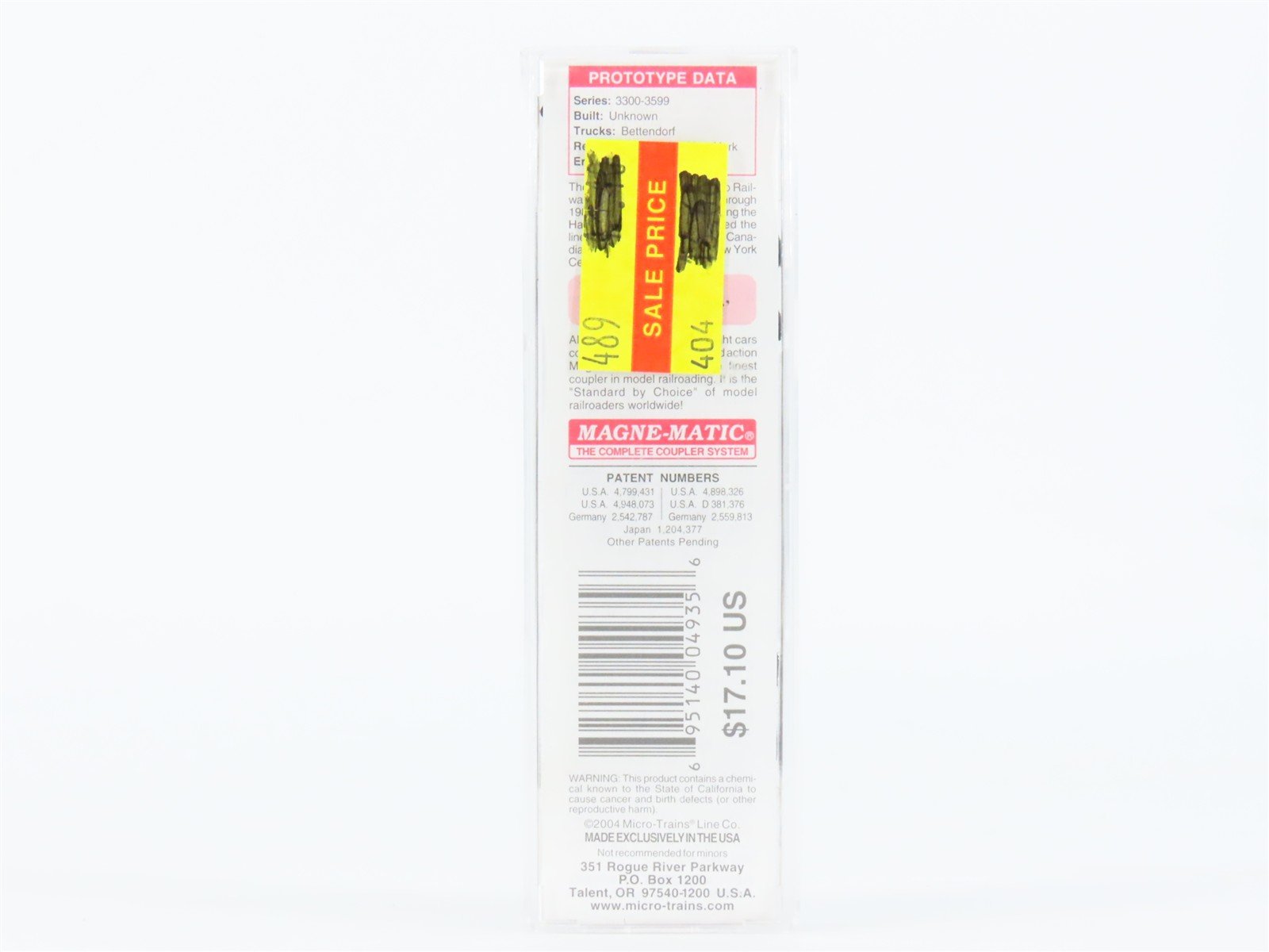 N Scale Micro-Trains MTL 20036 THB Toronto Hamilton & Buffalo 40' Box Car #3571