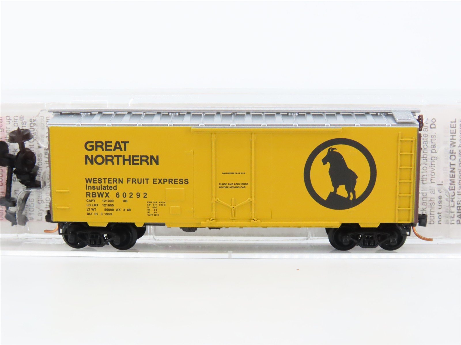 N Scale Miro-Trains MTL 21460 RBWX GN Western Fruit Express 40' Box Car #60292