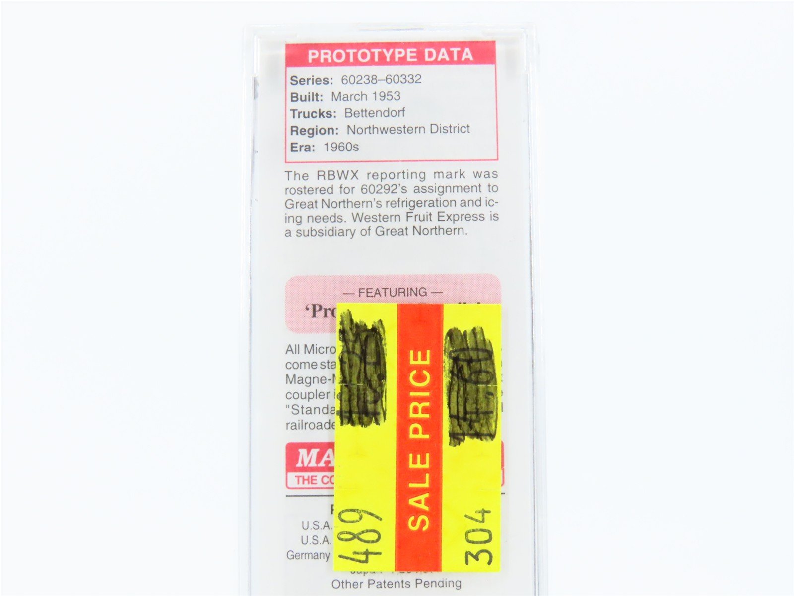 N Scale Miro-Trains MTL 21460 RBWX GN Western Fruit Express 40' Box Car #60292