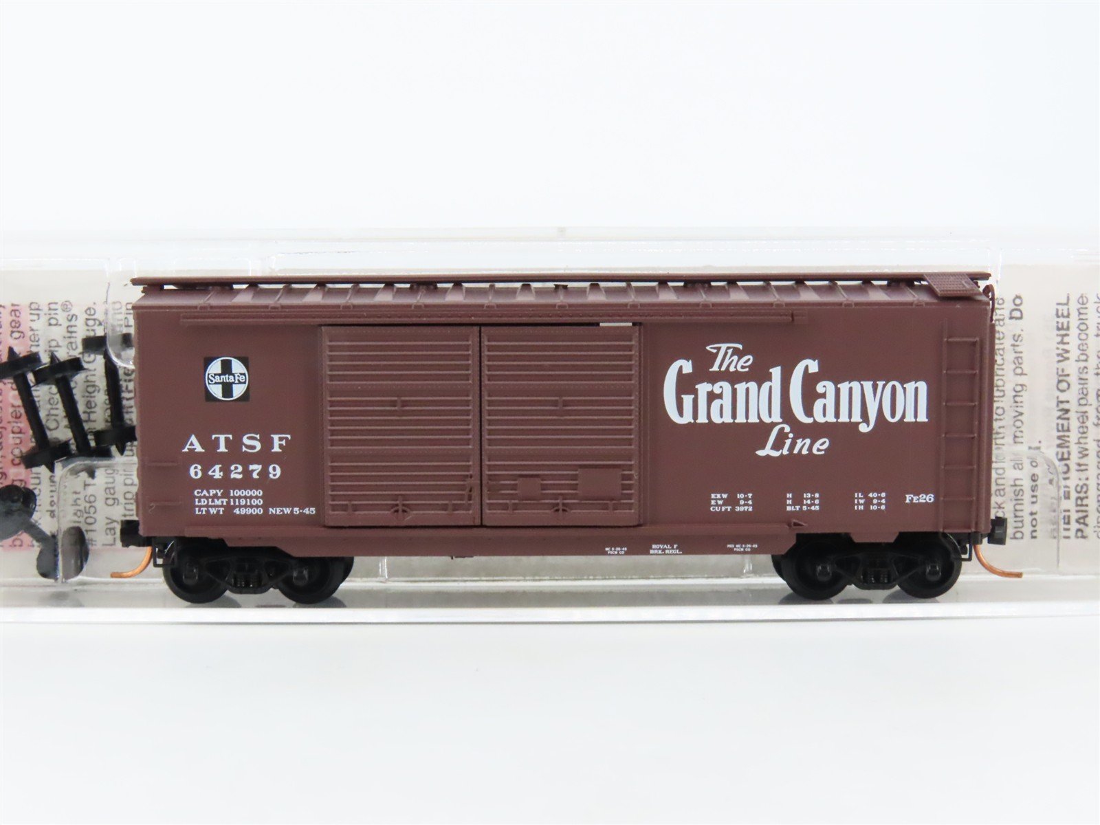 N Scale Micro-Trains MTL 23290 ATSF Santa Fe Grand Canyon 40' Box Car #64279