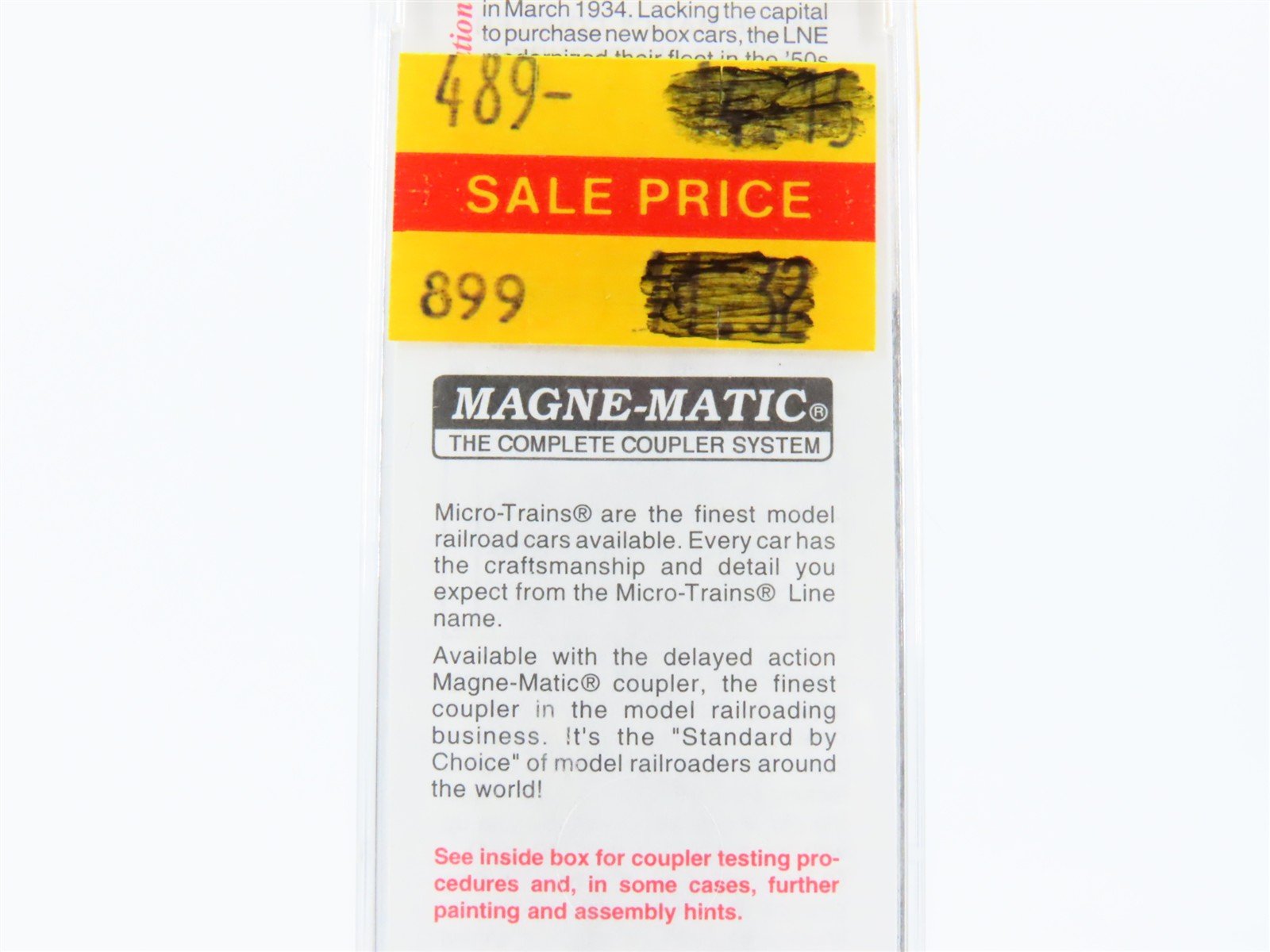 N Scale Micro-Trains MTL 120030 LNE Lehigh & New England 40' Box Car #8484