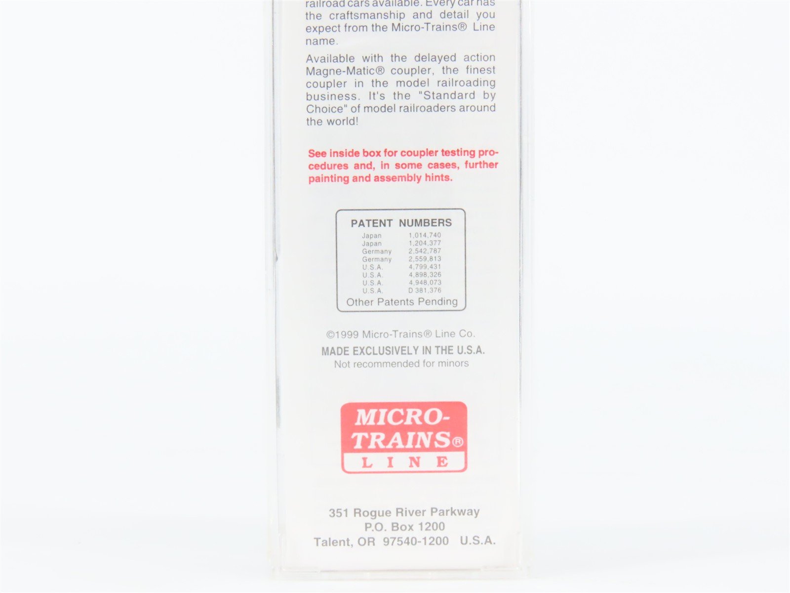 N Scale Micro-Trains MTL 20400 BM Boston & Maine 40' Single Door Box Car #74706
