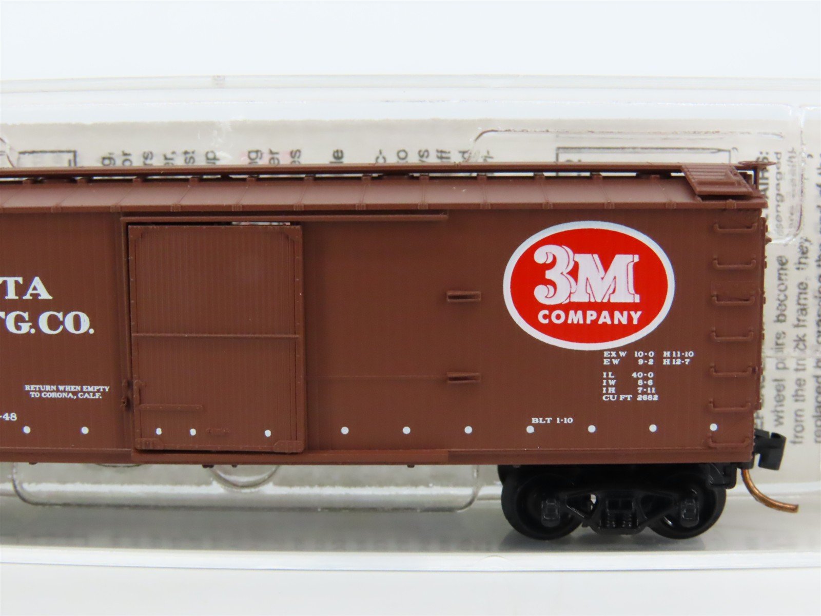 N Scale Micro-Trains MTL 39190 MINX 3M Company 40' Single Door Box Car #1040