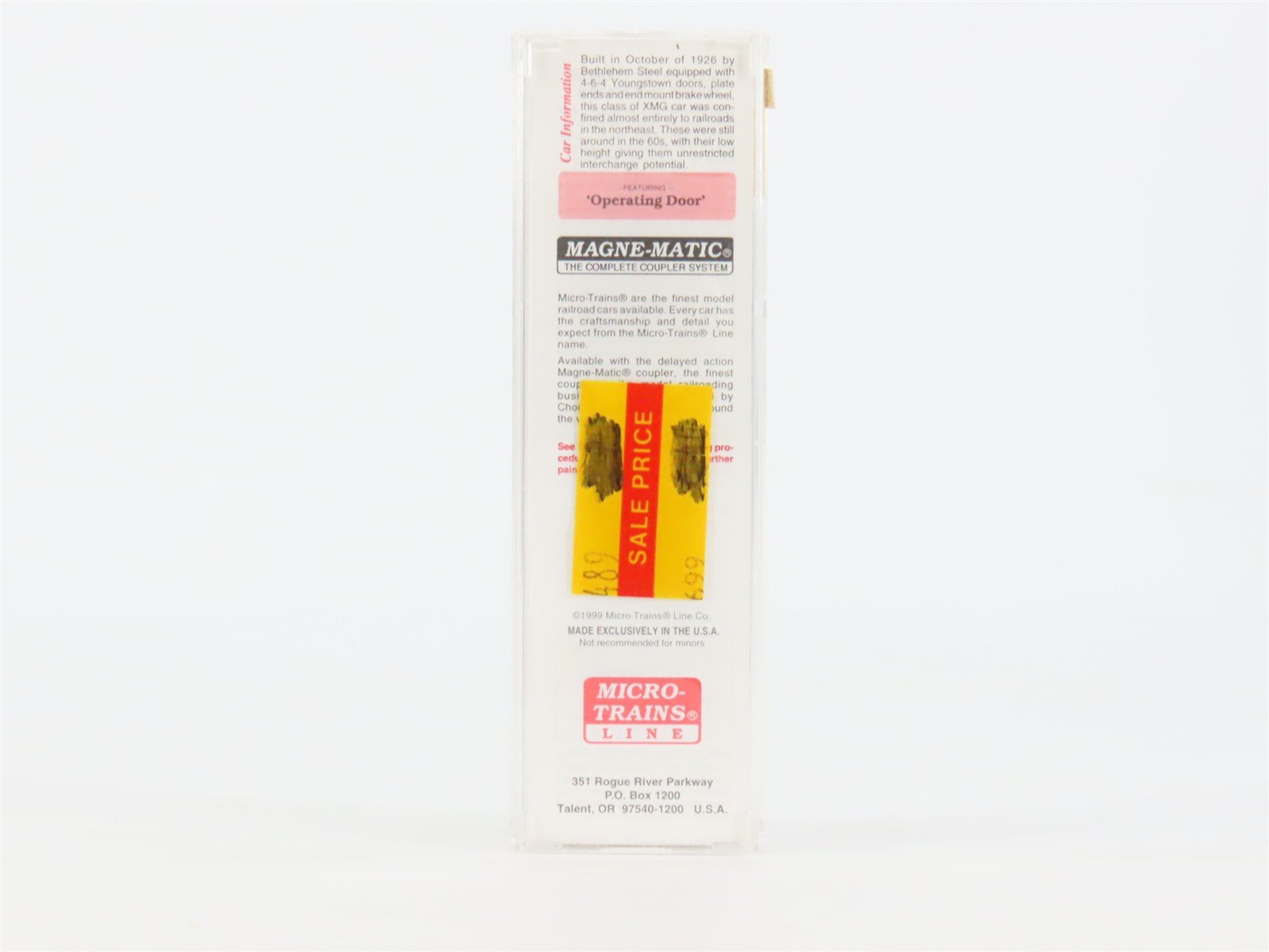 N Scale Micro-Trains 120020 CNJ Jersey Central 40' Single Door Box Car #21567
