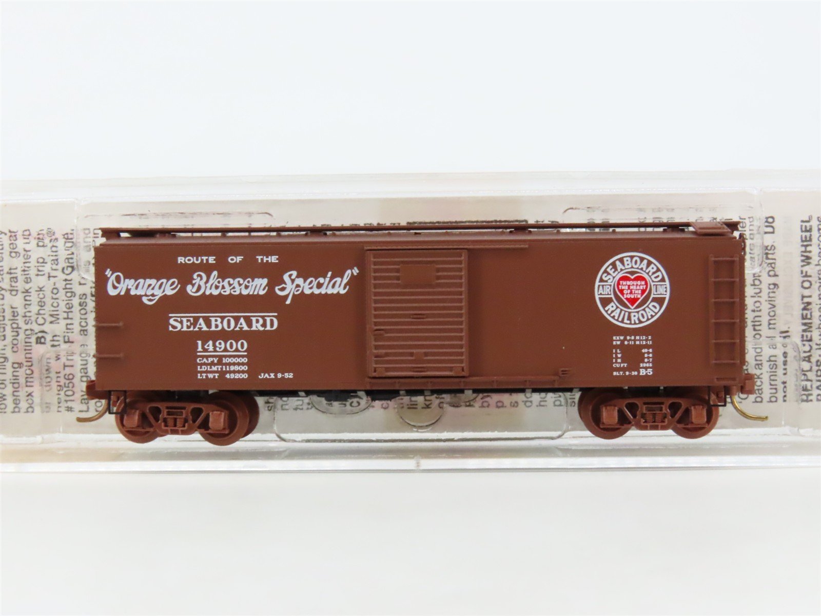 N Scale Micro-Trains MTL 120230 SAL Orange Blossom Special 40' Box Car #14900