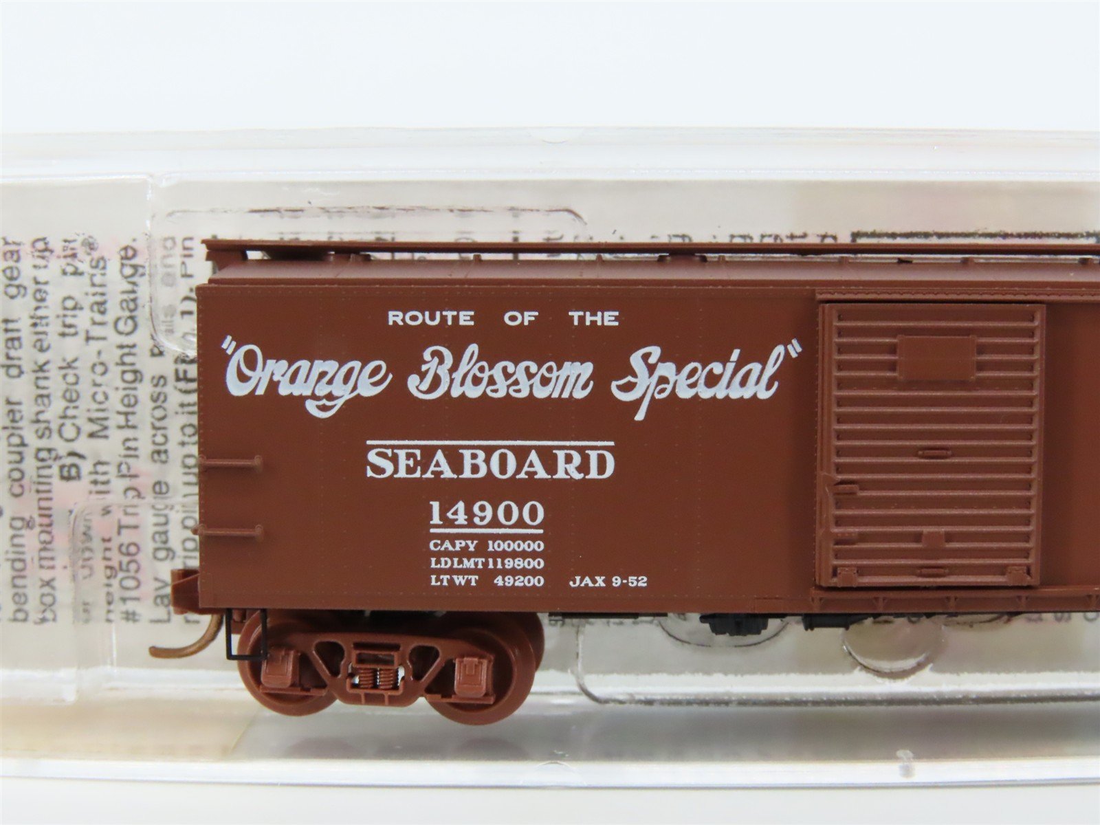 N Scale Micro-Trains MTL 120230 SAL Orange Blossom Special 40' Box Car #14900