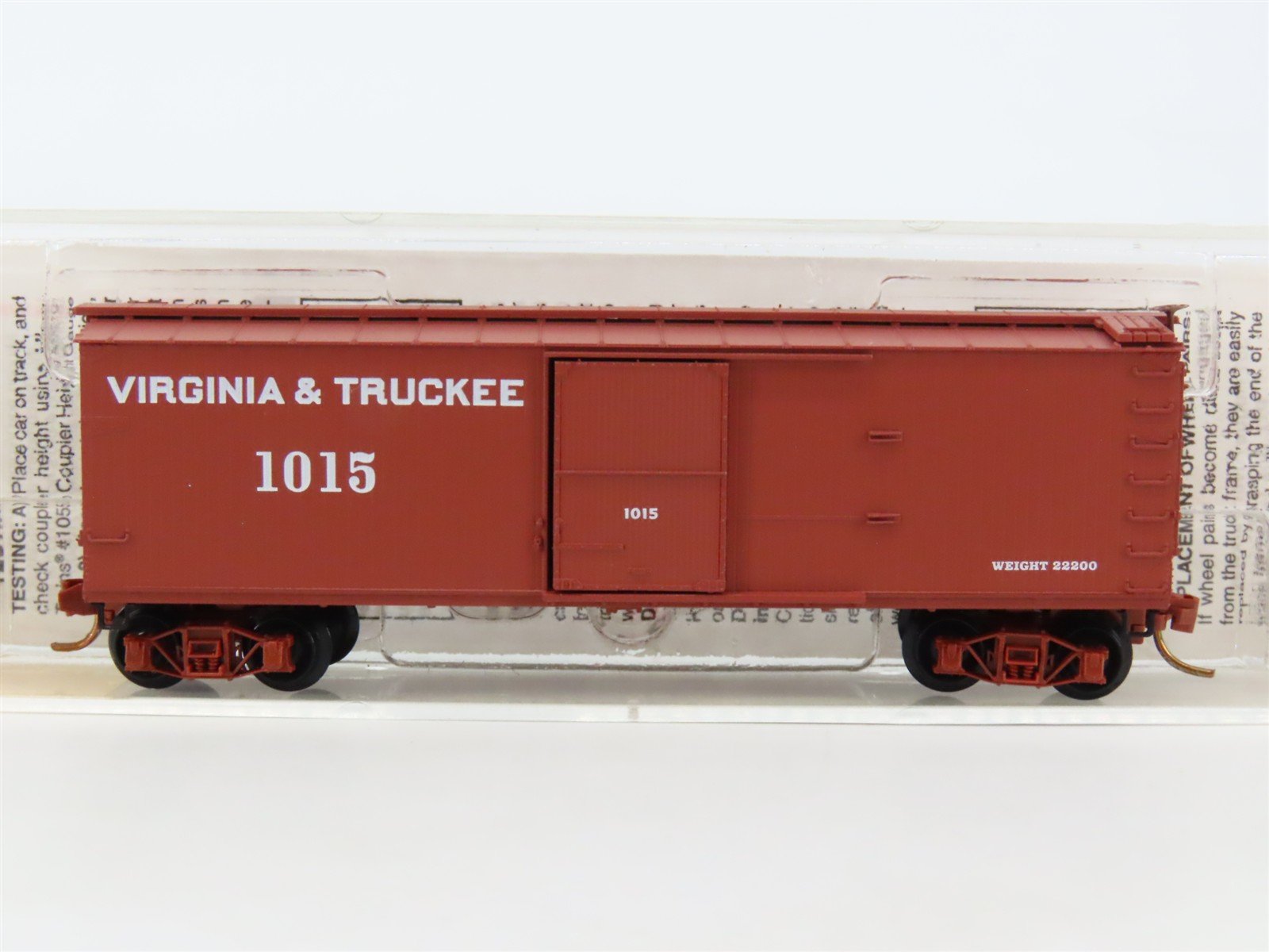 N Scale Micro-Trains MTL 39180 VT Virginia & Truckee 40' Box Car #1015