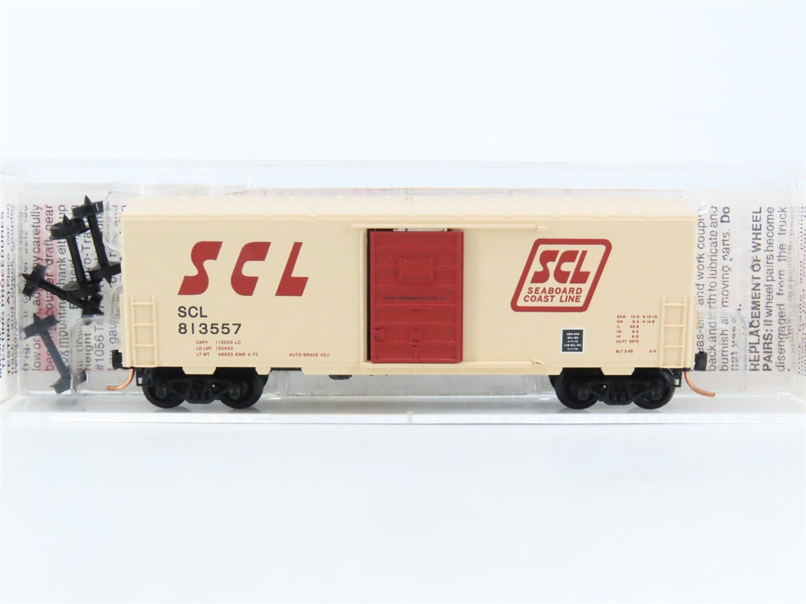 N Scale Micro-Trains MTL 24160 SCL Seaboard Coast Line 40' Box Car #813557