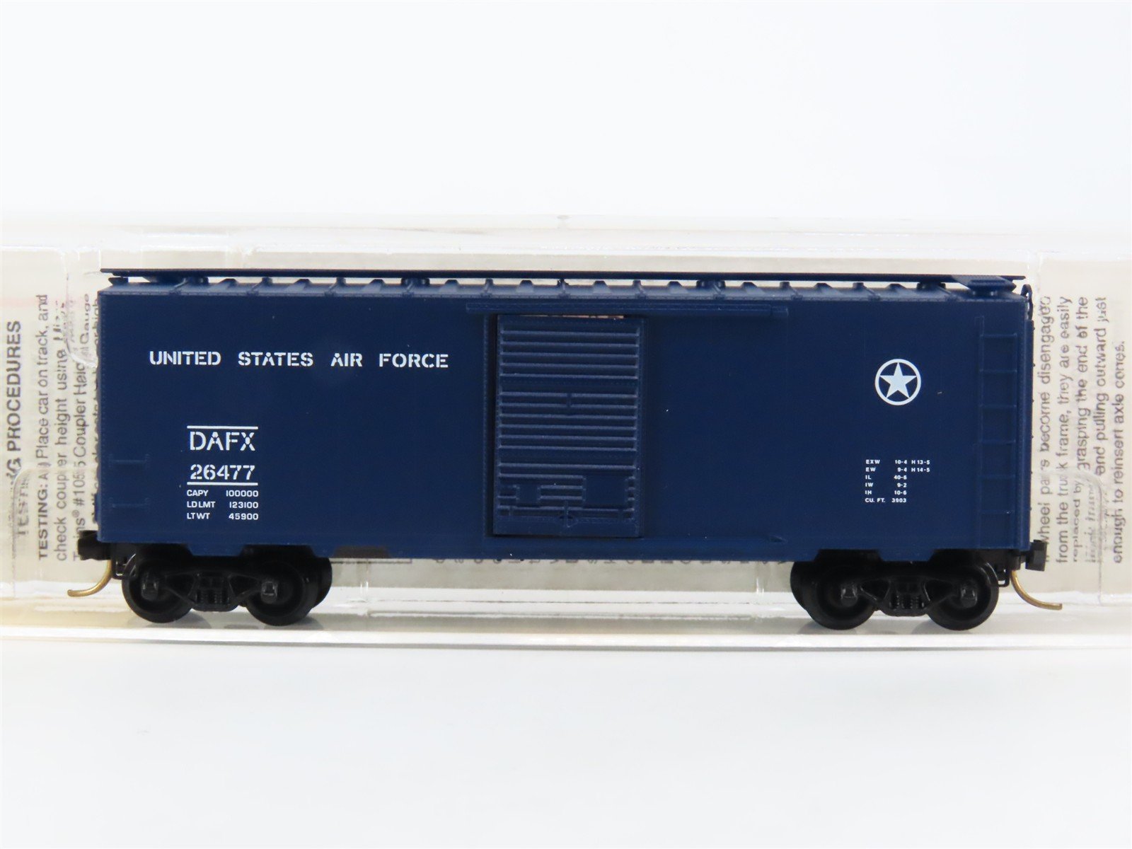 N Scale Micro-Trains MTL 20446 DAFX United States Air Force 40' Box Car #26477