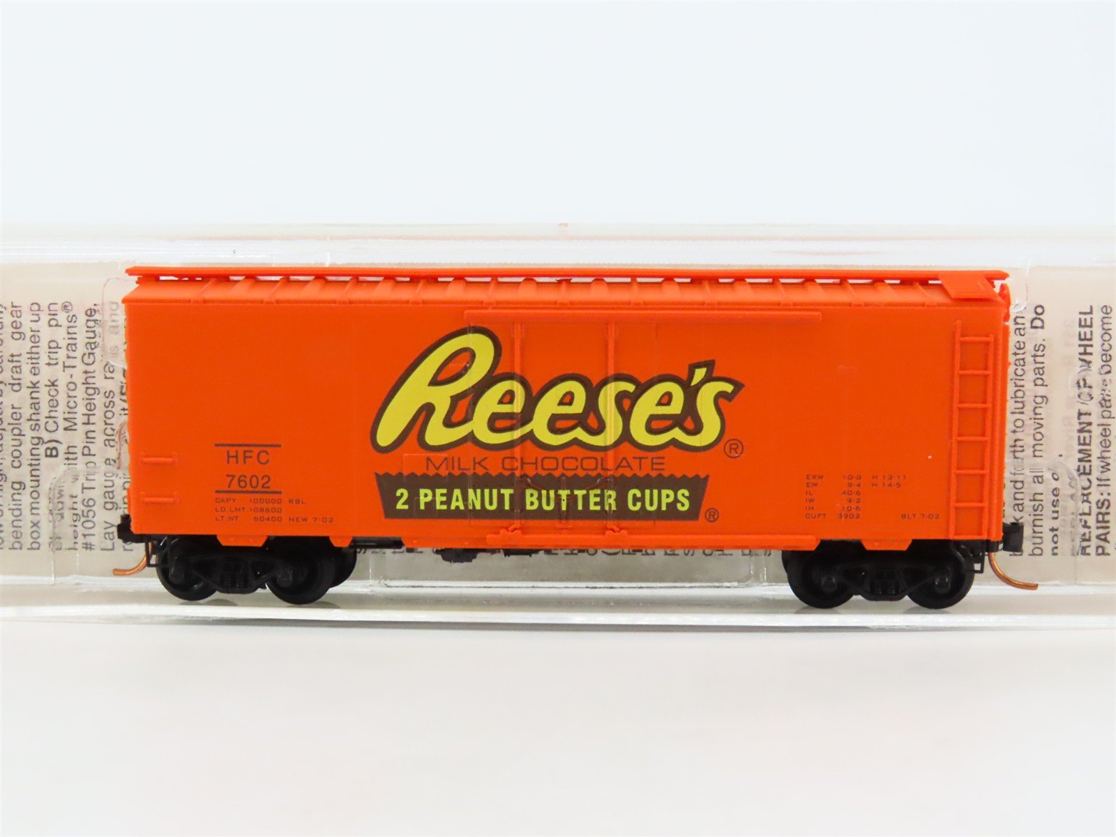 N Scale Micro-Trains MTL 21300 HFC Hershey's Reese's 40' Box Car #7602