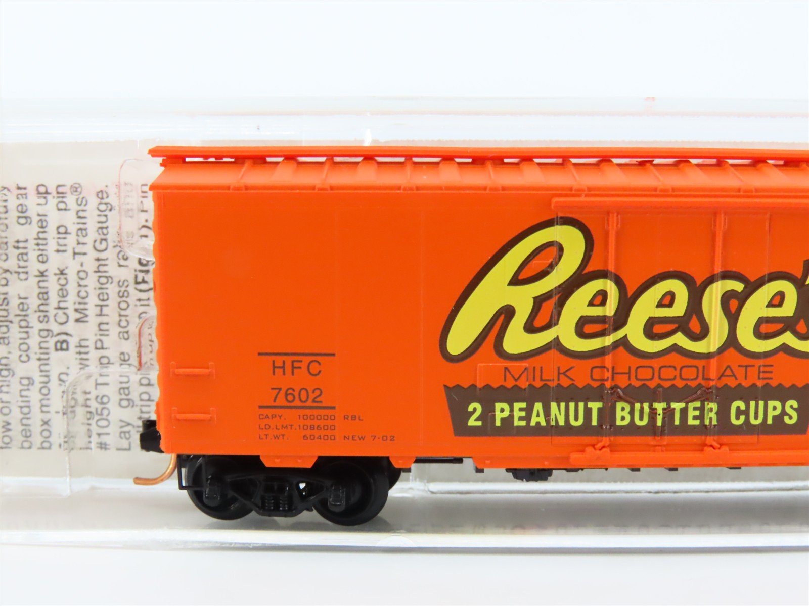 N Scale Micro-Trains MTL 21300 HFC Hershey's Reese's 40' Box Car #7602