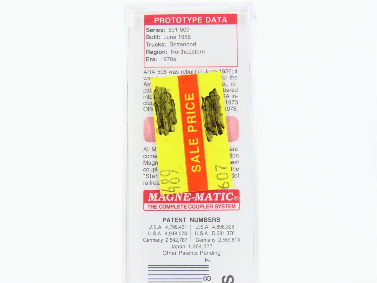 N Scale Micro-Trains MTL 02400330 ARA Arcade & Attica 40' Box Car #506