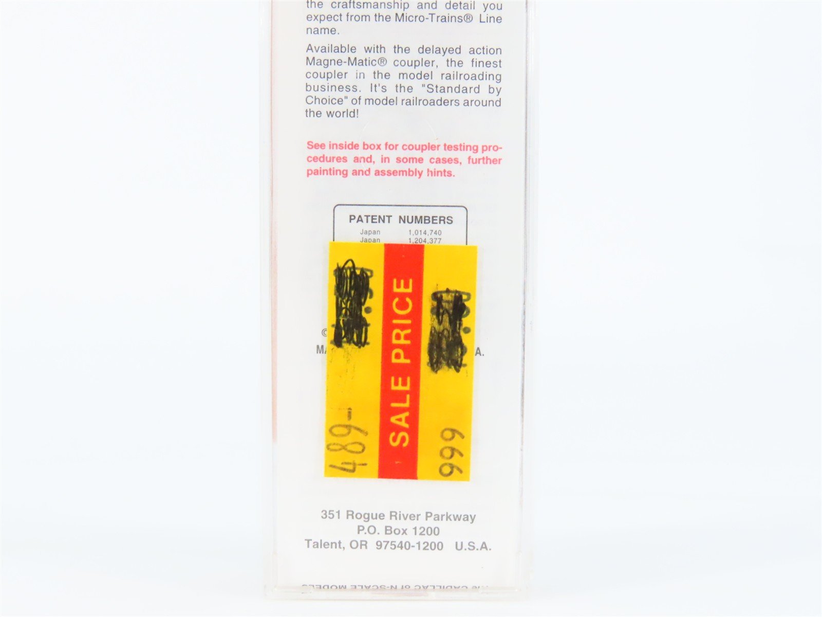 N Scale Micro-Trains MTL 20506 WP Western Pacific Feather 40' Box Car #1952