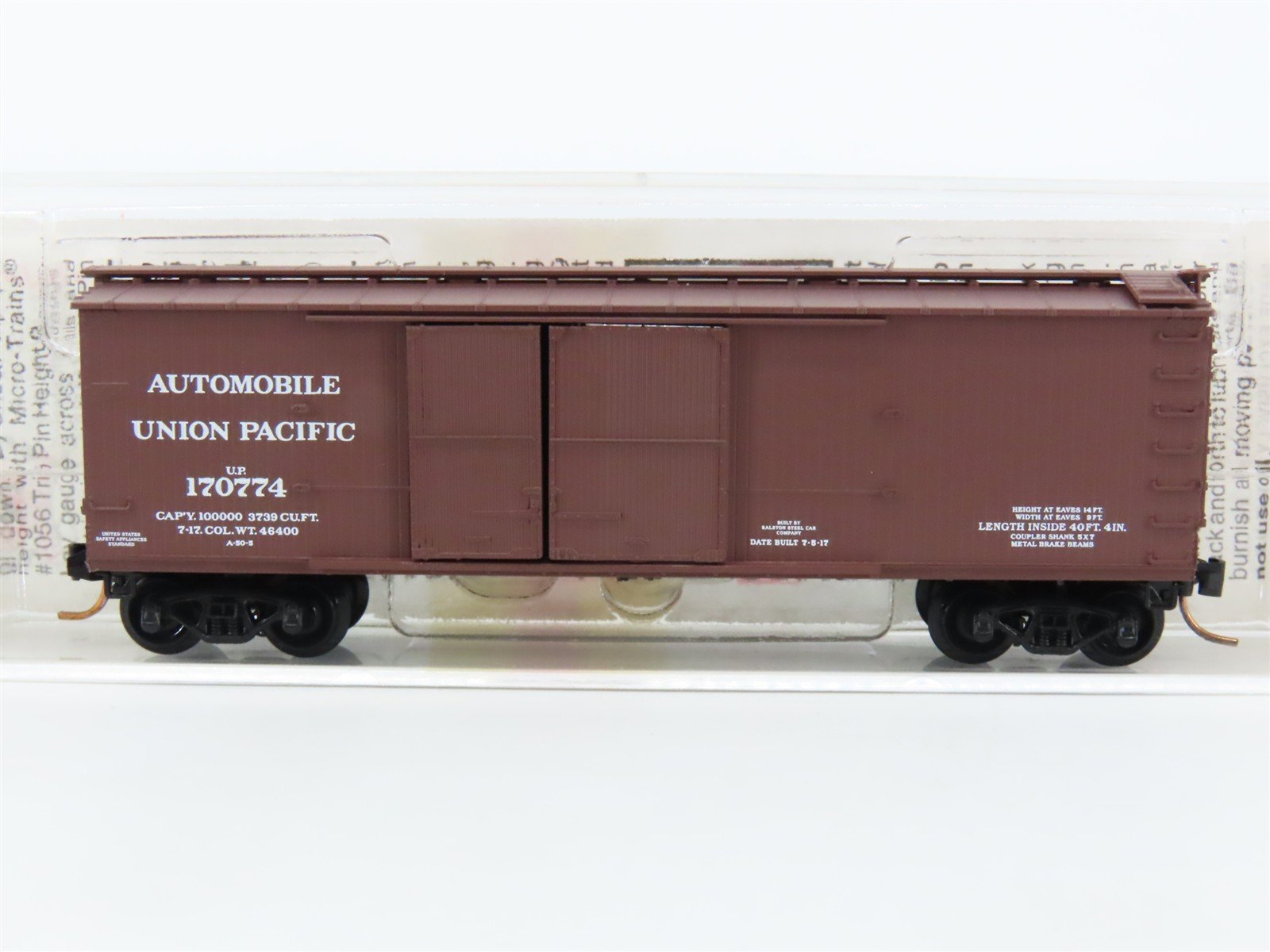N Scale Micro-Trains MTL 41010 UP Union Pacific 40' Automobile Box Car #170774