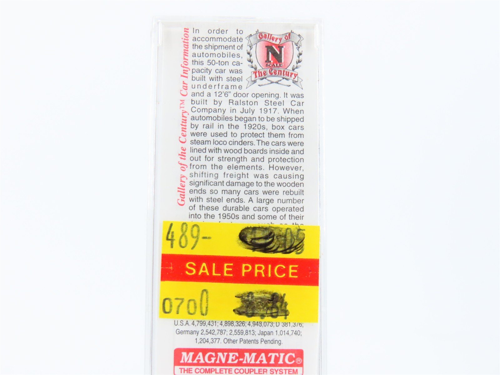N Scale Micro-Trains MTL 41010 UP Union Pacific 40' Automobile Box Car #170774