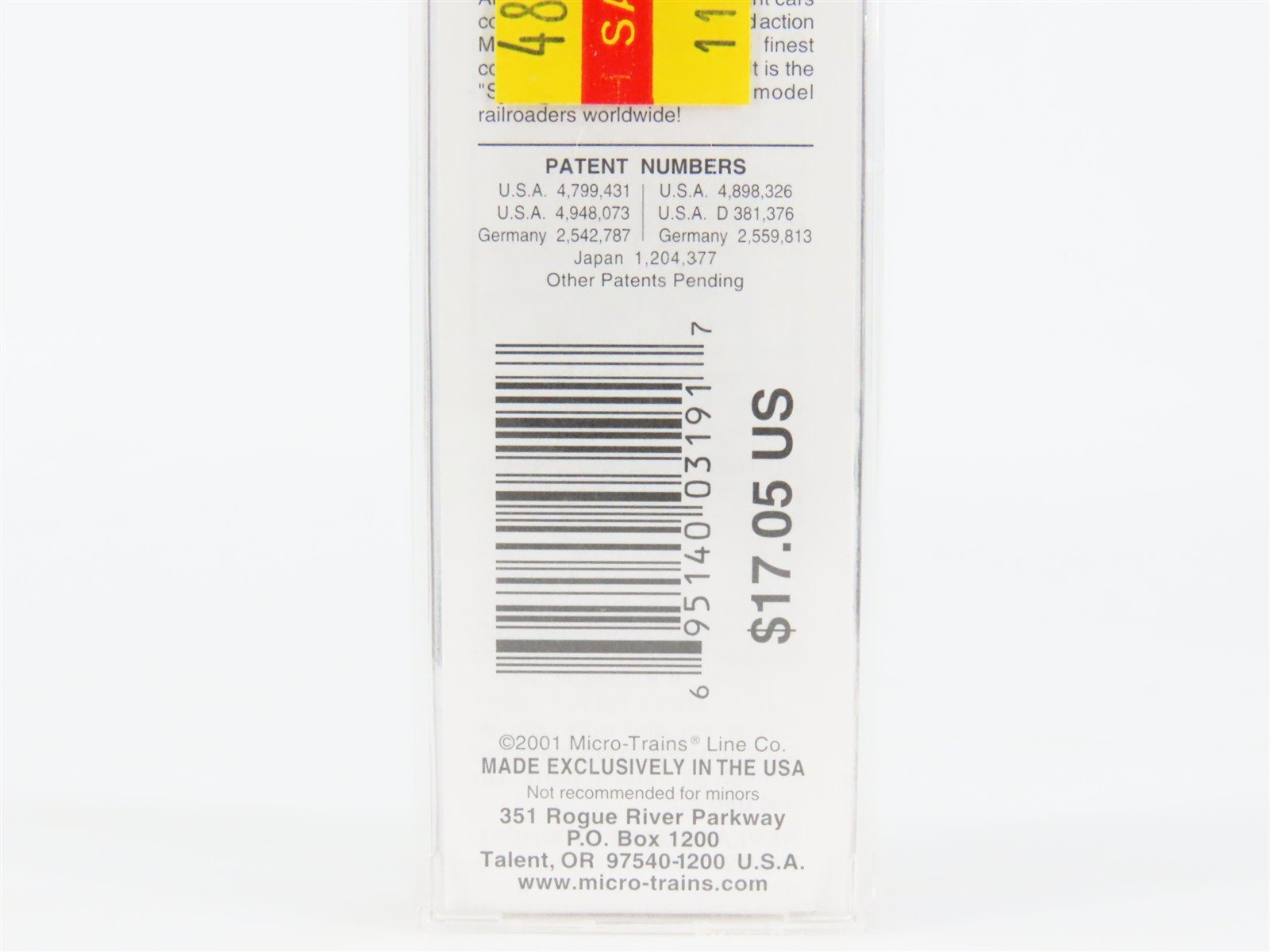 N Scale Micro-Trains MTL 20556 NH New Haven 40' Single Door Box Car #36833