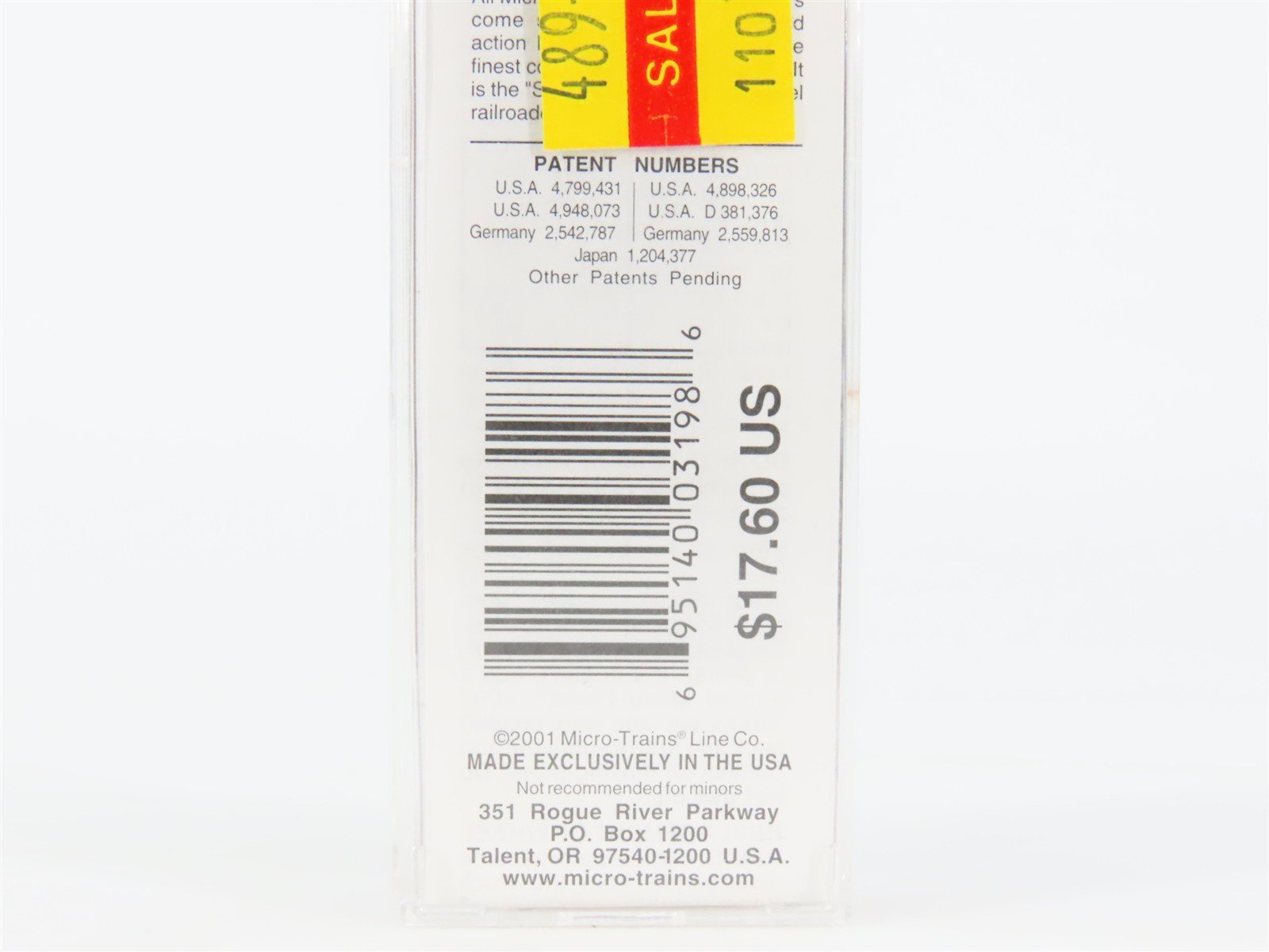 N Scale Micro-Trains MTL 73010 ATSF Santa Fe 40' Single Door Box Car #22640