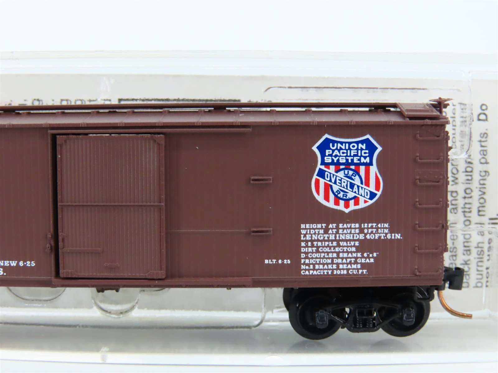 N Scale Micro-Trains MTL 39210 UP Union Pacific Overland 40' Box Car #100744