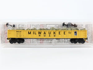 N Scale Micro-Trains MTL 48110.2 MILW Milwaukee Road 50' Gondola #81119 w/ Load