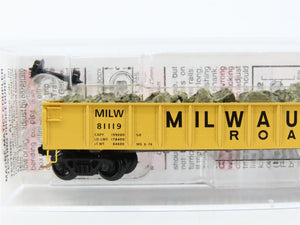 N Scale Micro-Trains MTL 48110.2 MILW Milwaukee Road 50' Gondola #81119 w/ Load