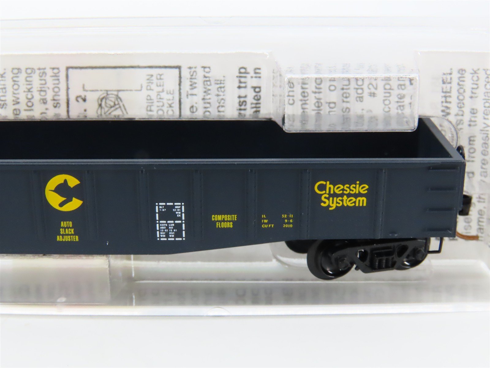 N Scale Micro-Trains MTL 106070 WM Chessie System 50' Fixed End Gondola #58004