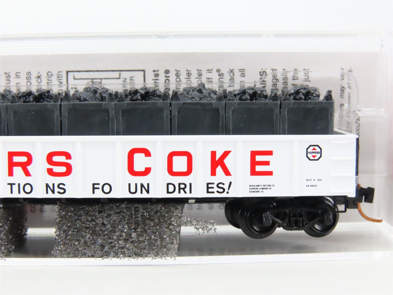 N Scale Micro-Trains MTL 10500712 KGCX Koppers Coke 50' Gondola #138 w/ Load