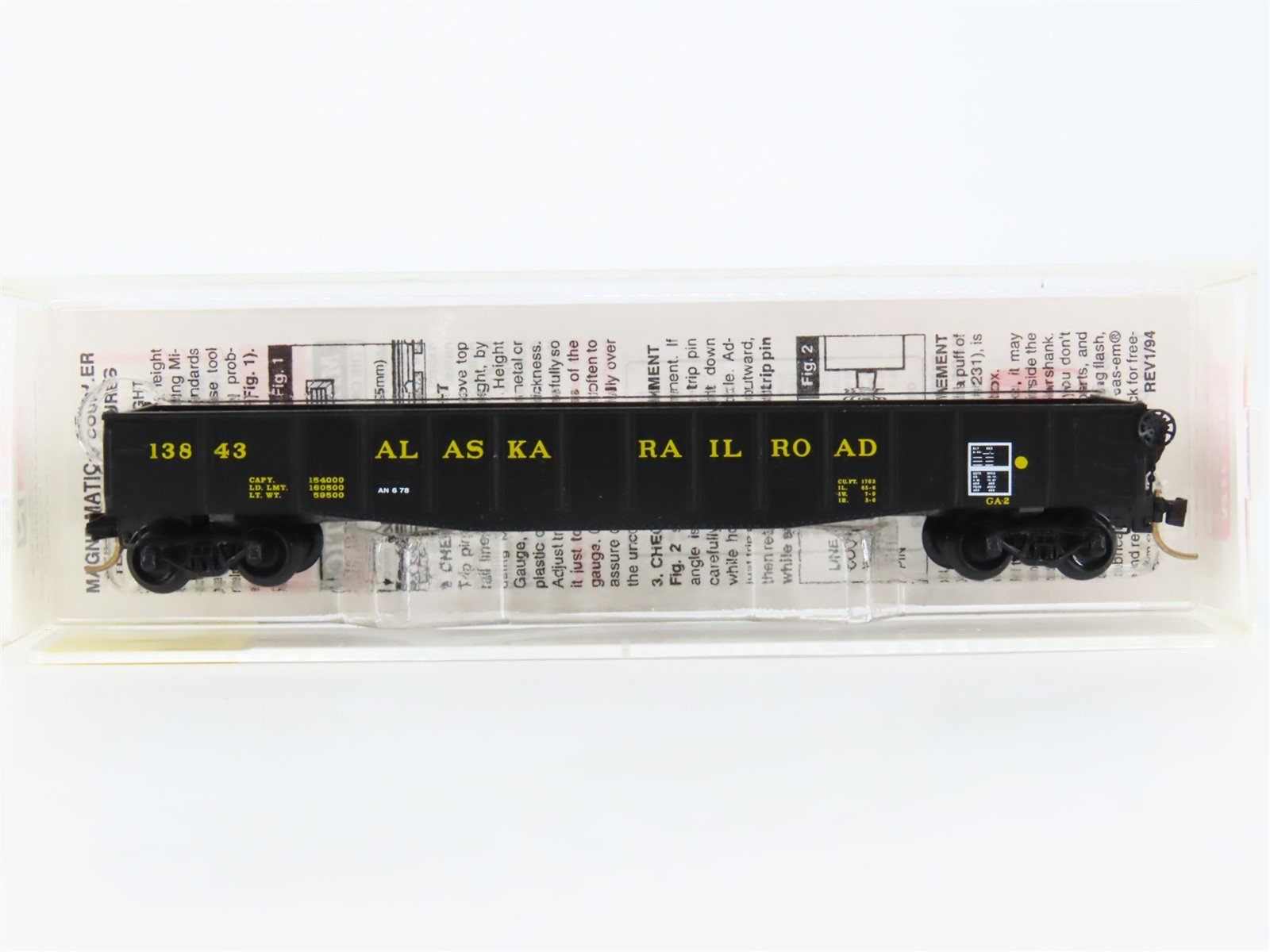 N Micro-Trains MTL 46340 ARR Alaska Railroad 50' Fishbelly Side Gondola #13843