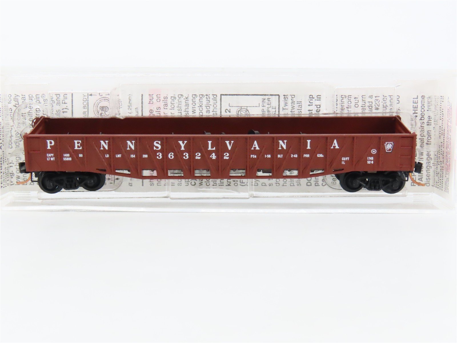 N Micro-Trains MTL 62070 PRR Pennsylvania 50' Fishbelly Sides Gondola #363242
