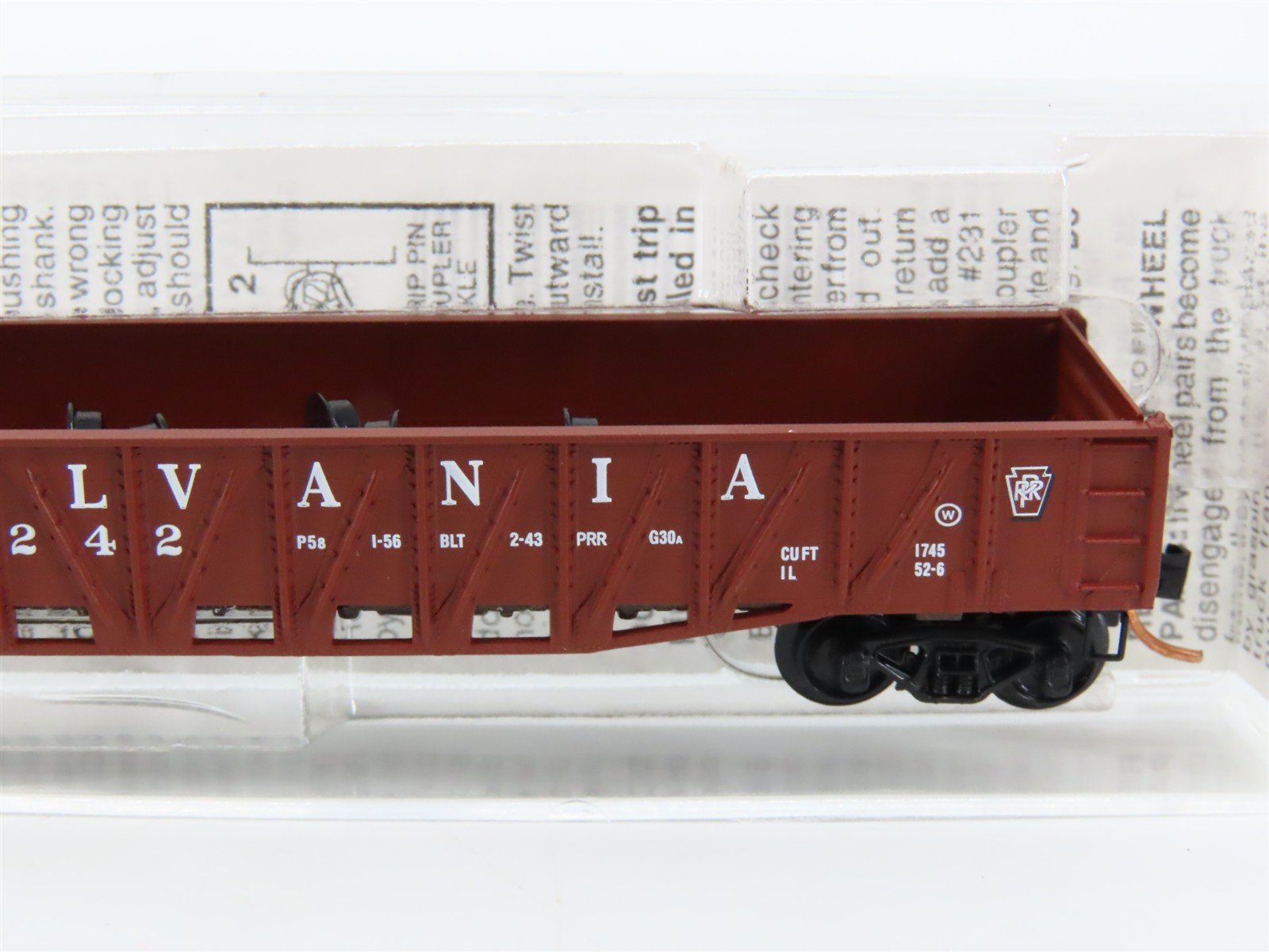 N Micro-Trains MTL 62070 PRR Pennsylvania 50' Fishbelly Sides Gondola #363242