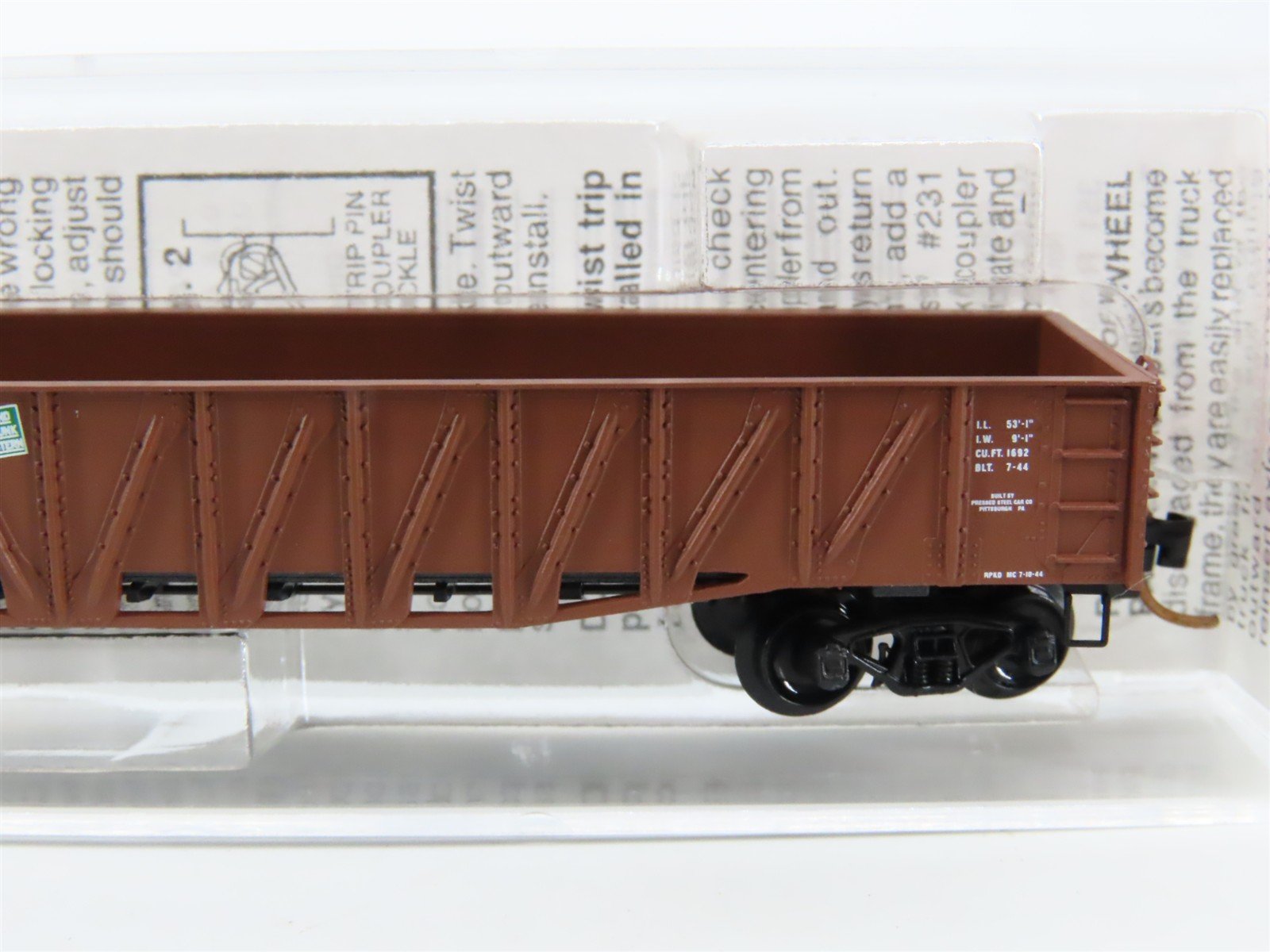 N Scale Micro-Trains MTL 63010 GTW Grand Trunk Western 50' Gondola #145431
