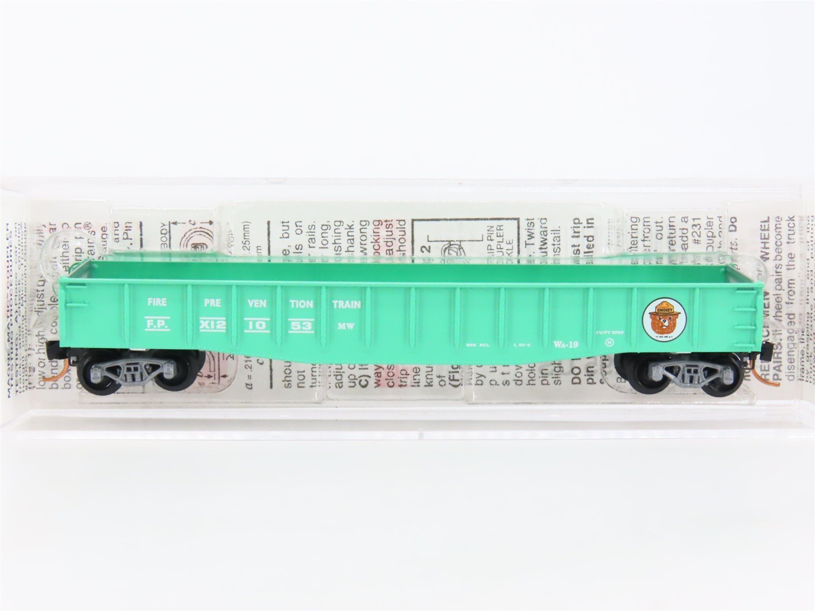 N Scale Micro-Trains MTL 46360 FP Smokey Bear Fire Prevention Gondola #X121053